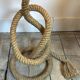 Audoux Minet lamp in rope and raffia 1950s