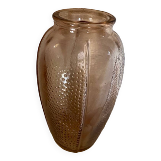 Vase rose art déco
