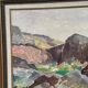 Original Swedish Oil on Canvas - 'The Dark Cliff' by Ellis Wallin - Signed - Dated 1962 - Vintage and Framed