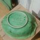 Vintage cabbage decorated earthenware salad bowl