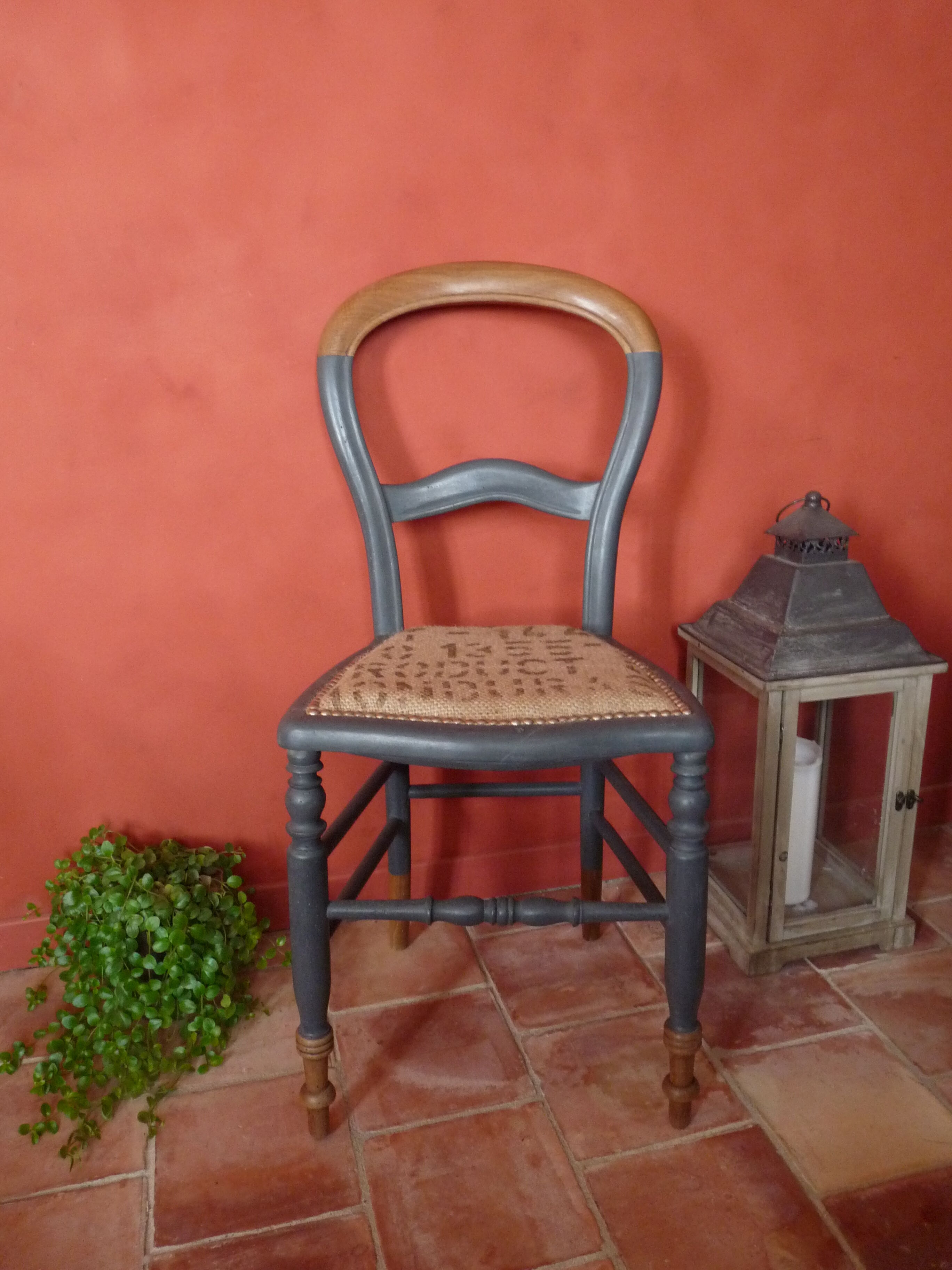 Old chair revisited "sidonie", in solid beech