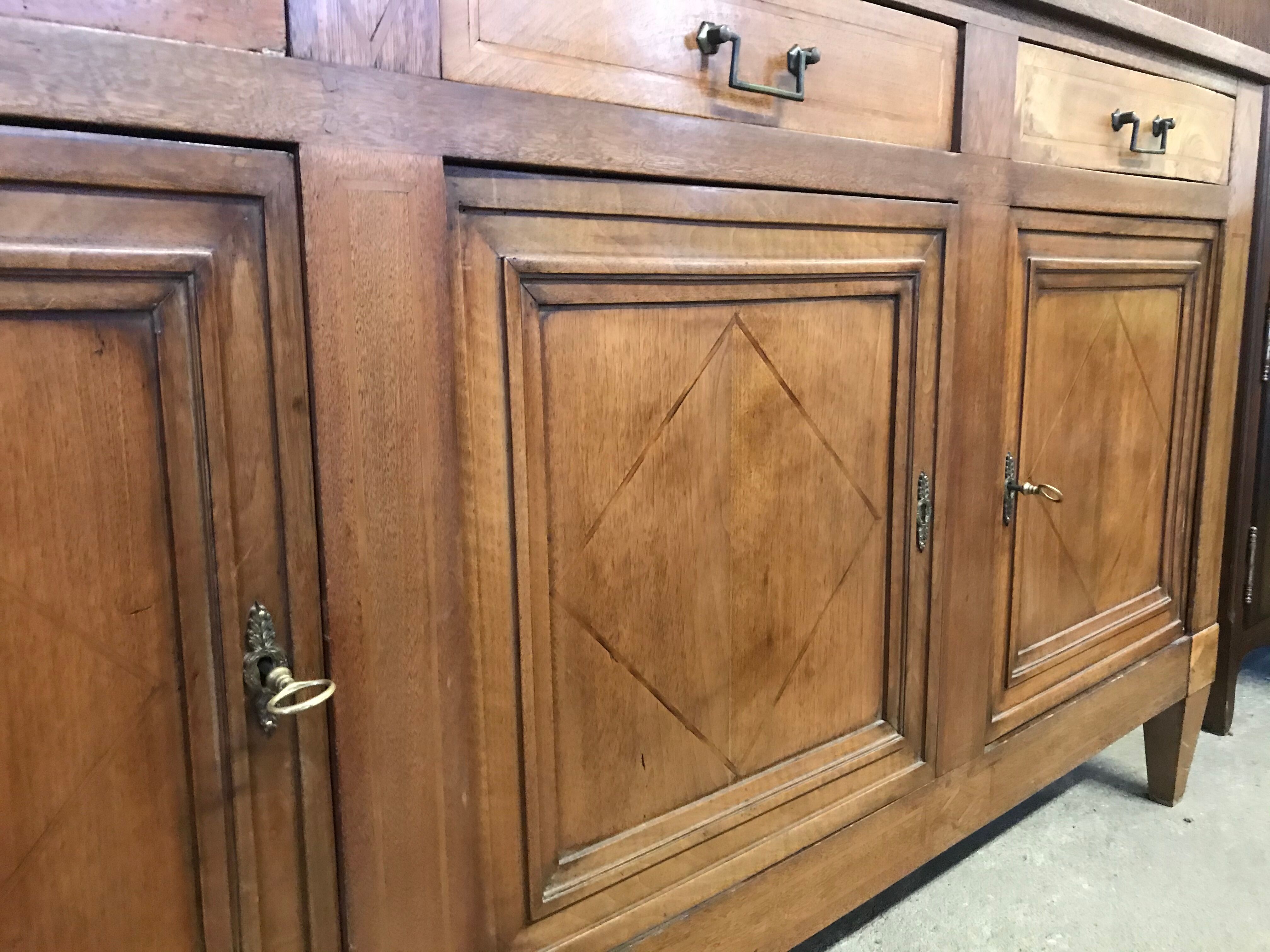 Louis XVI buffet - walnut board 19th