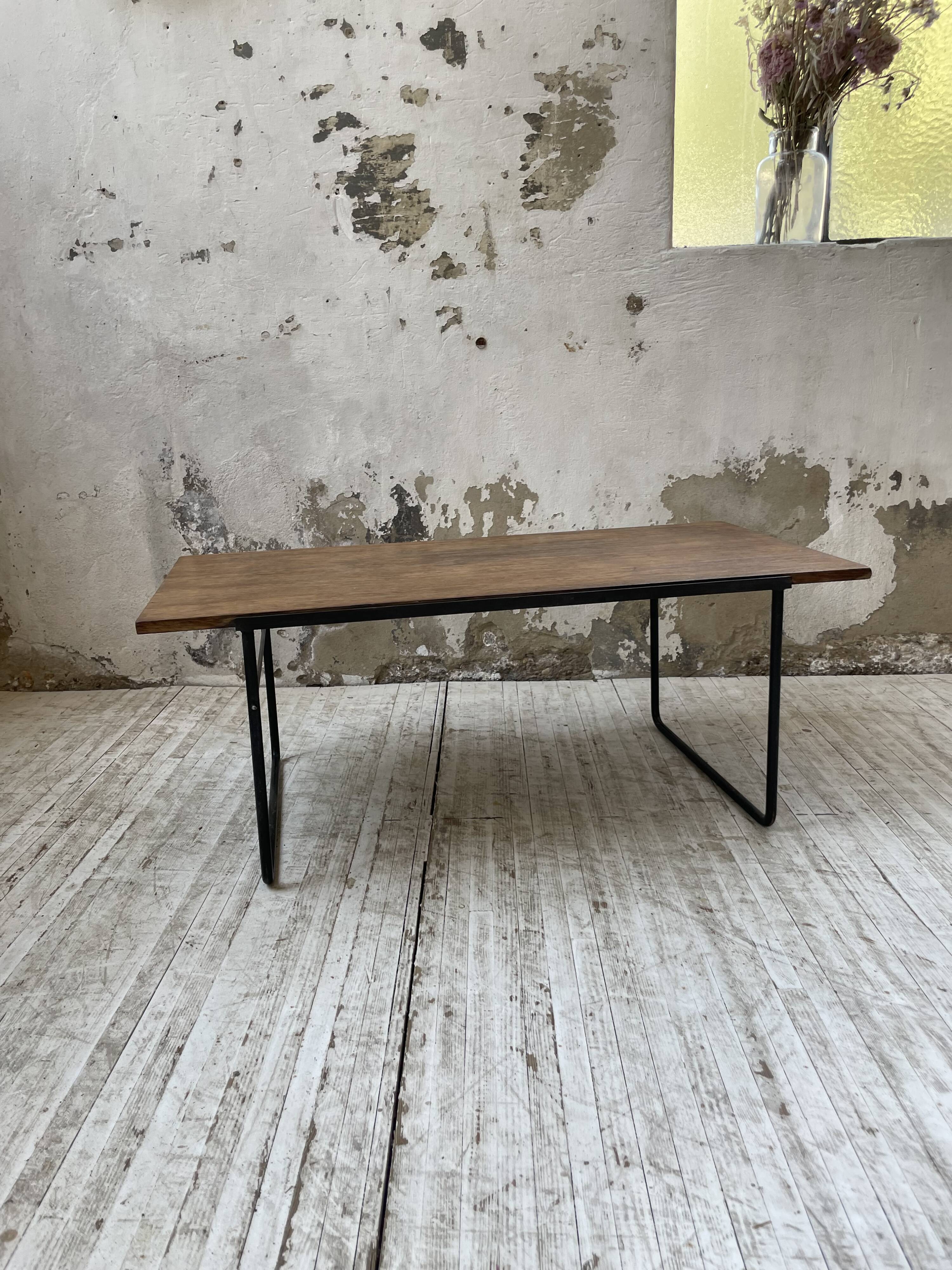 50s modernist oak coffee table