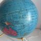 Globe vintage 1975 terrestre verre tripode doré Taride - 32 cm