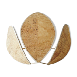 Wall light cork lotus flower