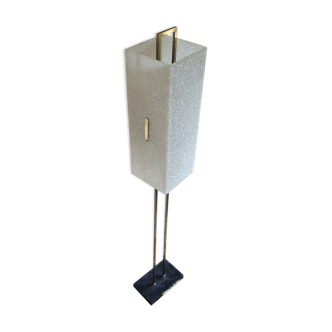 Lampadaire en granité et laiton italien des années 50