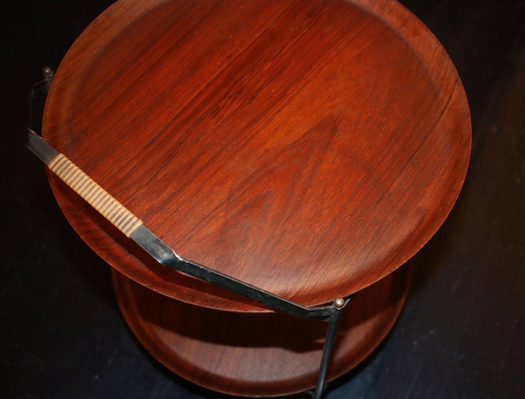 Swedish teak foldable serving trolley by Ary Fanerprodukter, 1960s