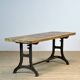 Industrial Table With An Old Pine Top