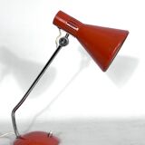 Stilnovo Milano, salmon orange table lamp from the 60s, signed