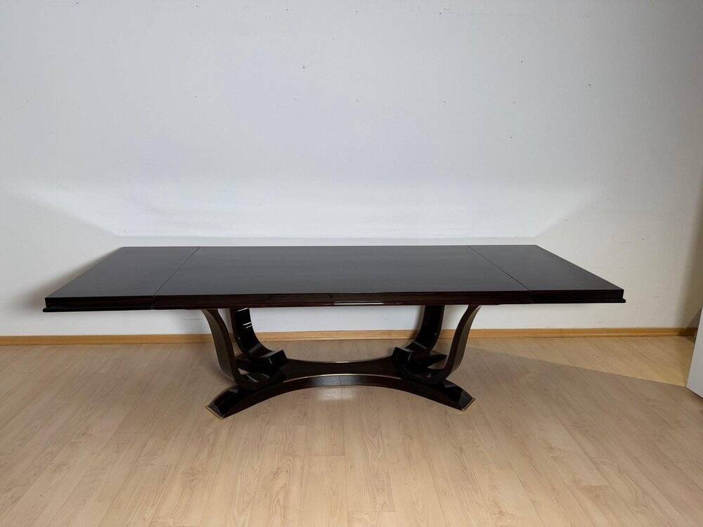 Art Deco Dining Table with Chairs, Paris, 1930, Set of 11