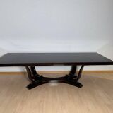 Art Deco Dining Table with Chairs, Paris, 1930, Set of 11