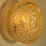 Iridescent glass ceiling light