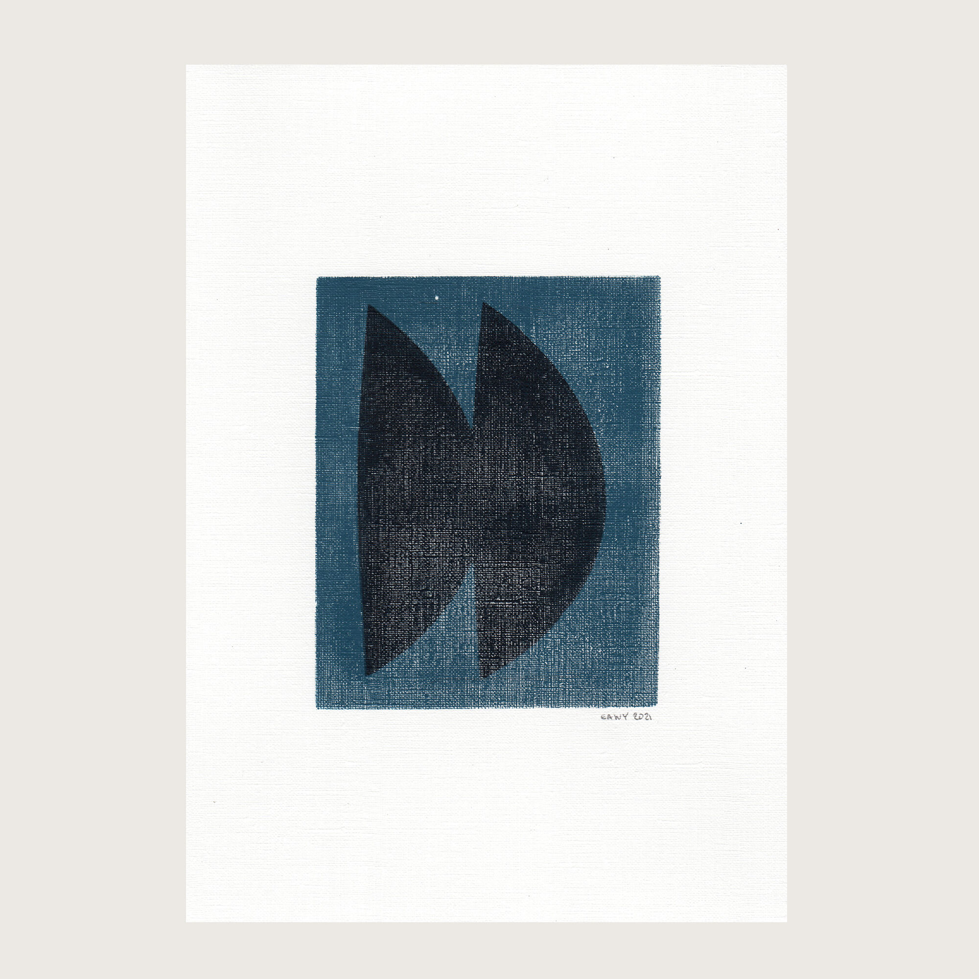 Set of 2 Paintings M398 Signed Eawy