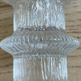 Pair of Luminarc glass candlesticks