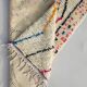 Berber rug in natural wool 250cm x 150cm
