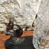 Art deco bird lamp