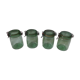 Series of 4 old jars the perfect 3/4 liter