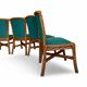 Set of six vintage bamboo and rattan dining chairs