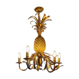 Pineapple chandelier 1940 Hollywood Regency