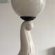 Vintage elephant lamp ceramic and opaline