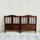 Pair of Provencal wooden bed year 40 from Dervieux