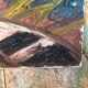 Oil painting on canvas THE TORMENT 1982 Vintage #A216