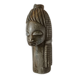 Vintage Gabon steatite stone statuette