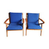 Pair of Danish armchairs Z by Poul Jensen for Selig 1960