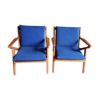 Pair of Danish armchairs Z by Poul Jensen for Selig 1960