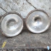 Paire de bougeoirs en cuivre XIXe