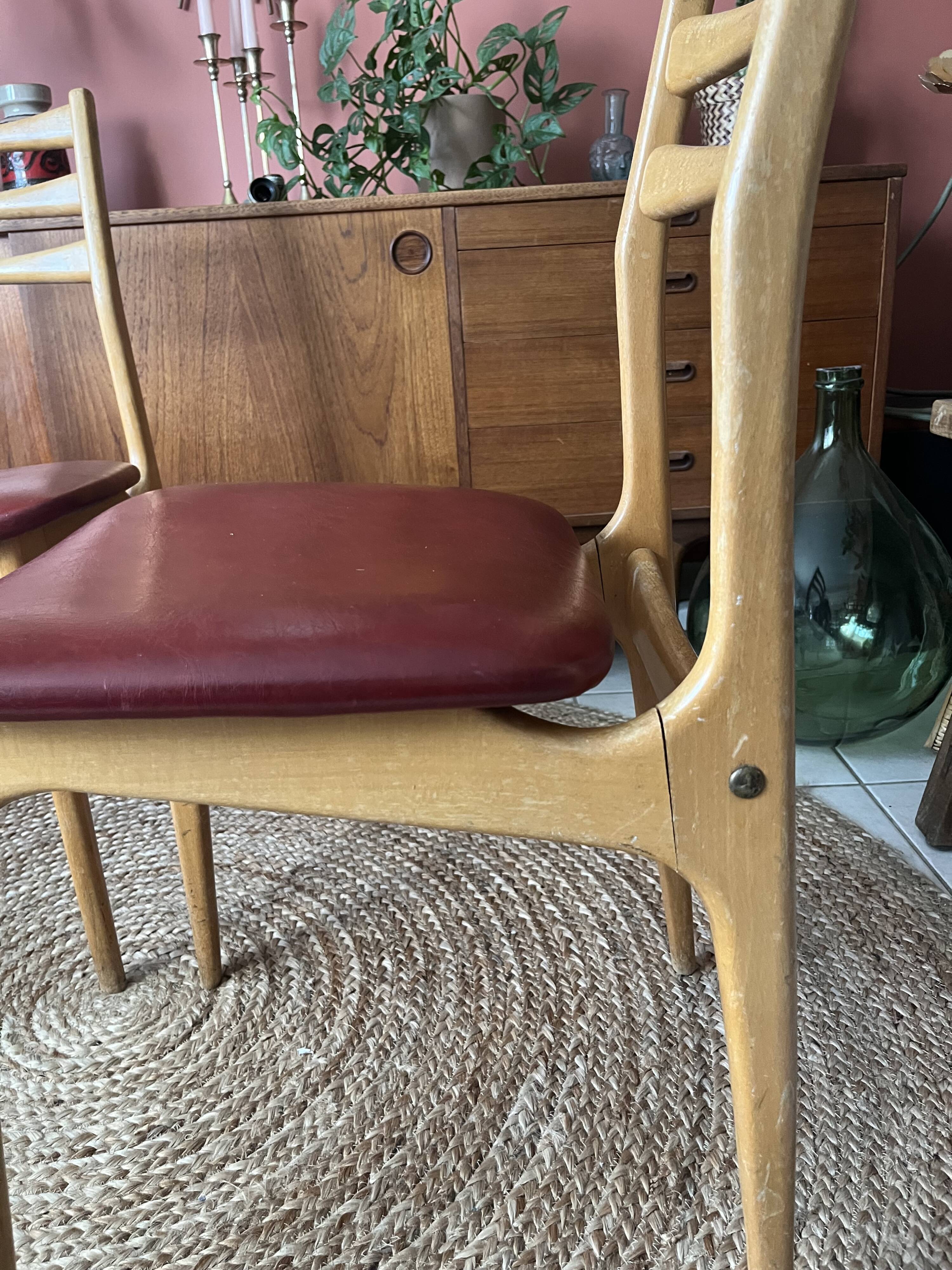 Set of 2 Scandinavian vintage chairs