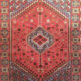Ancien tapis caucasien 19ème siècle tissé à la main