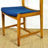 6 Scandinavian oak chairs from the 1960s.