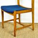 6 chaises scandinave en chêne 1960