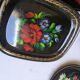 Set of antique Russian trays/Russian artisan USSR