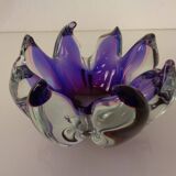 Large Italian bowl in purple Murano glass, 1960s
