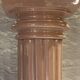 Elegant Metal Stucco Lacquered Pedestal Column with Doric Capital
