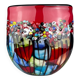 Vintage Murano Glass Vase Murrine, Italy, 1980s