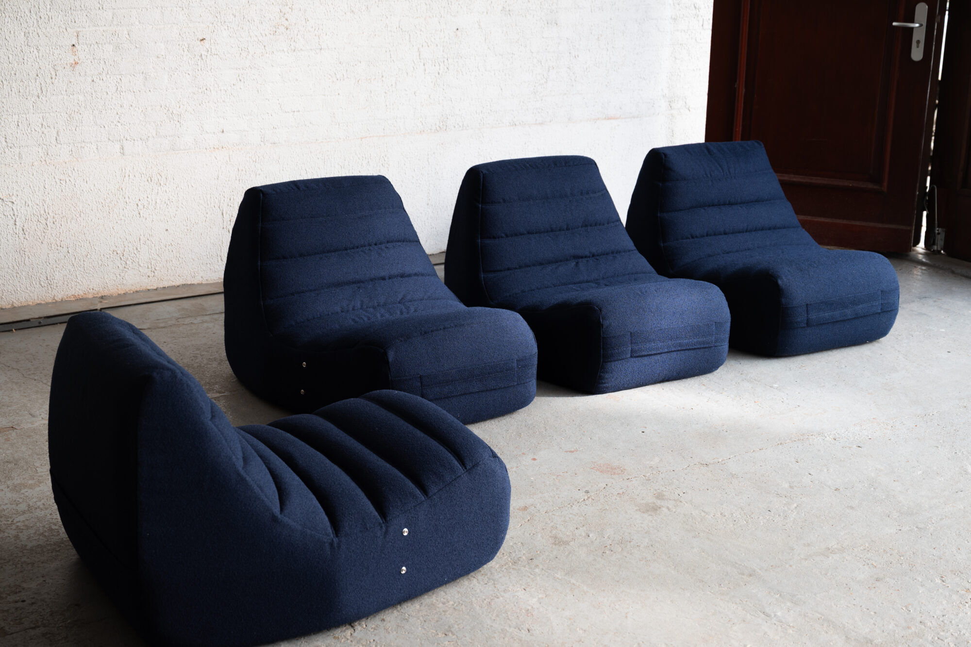 Set of 4 Saparella lounge chairs by Michel Ducaroy