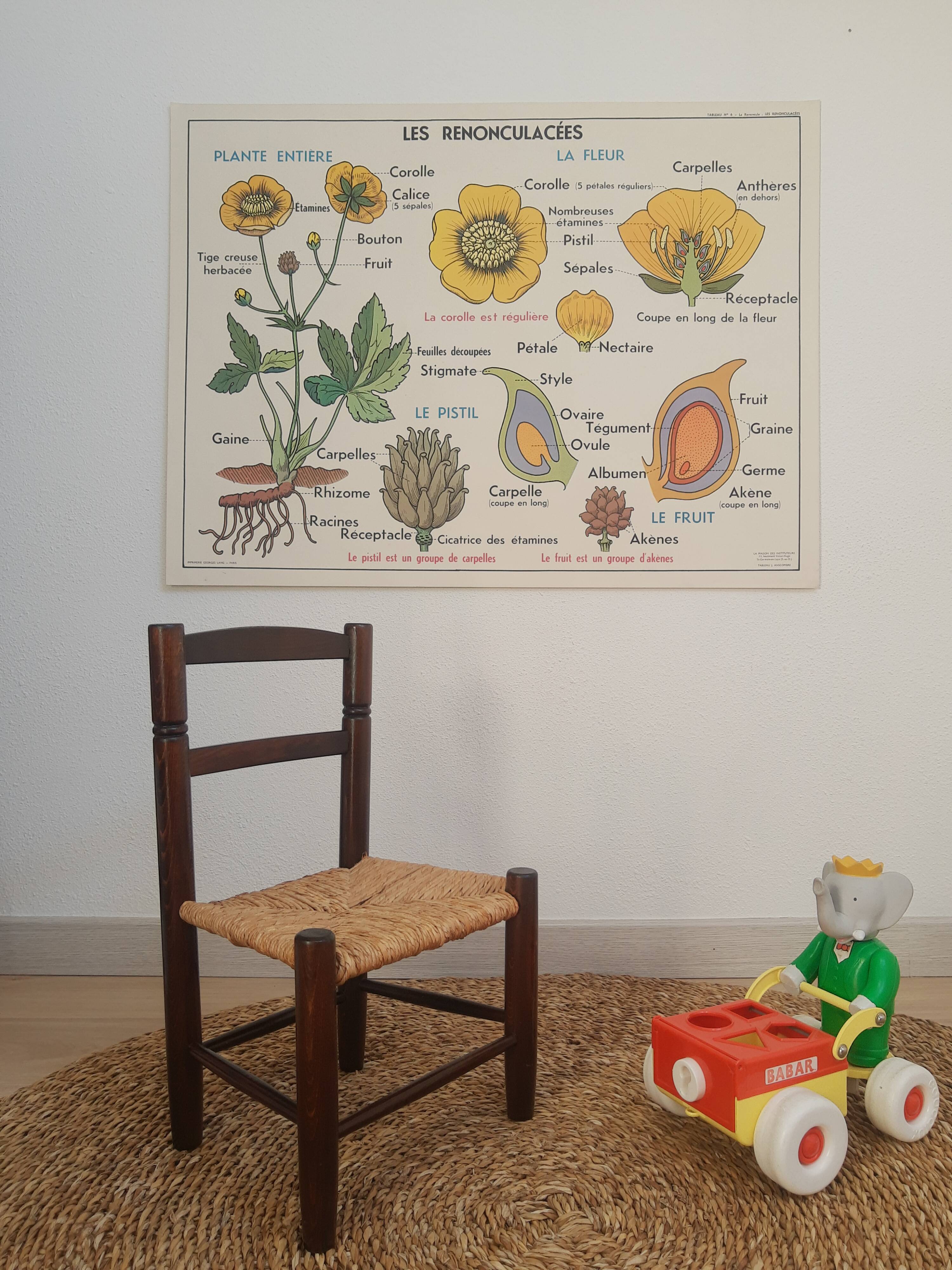 Chair mulched vintage child