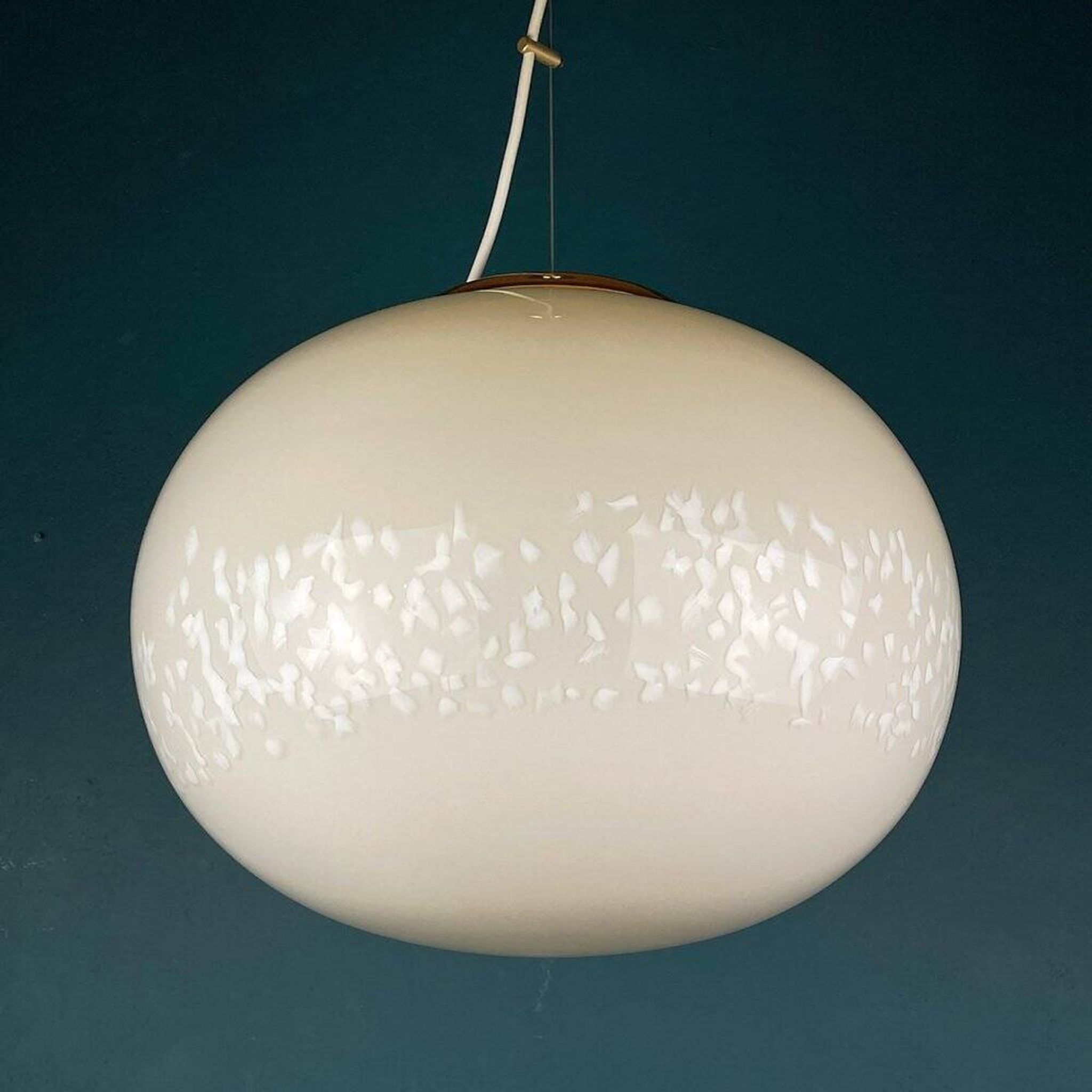 Suspension Murano Beige Italian from Murano glass, 1970s