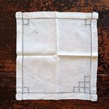 Antique table linen - monogrammed d (or a)