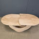 Vintage two tier travertine coffee table, 1970s