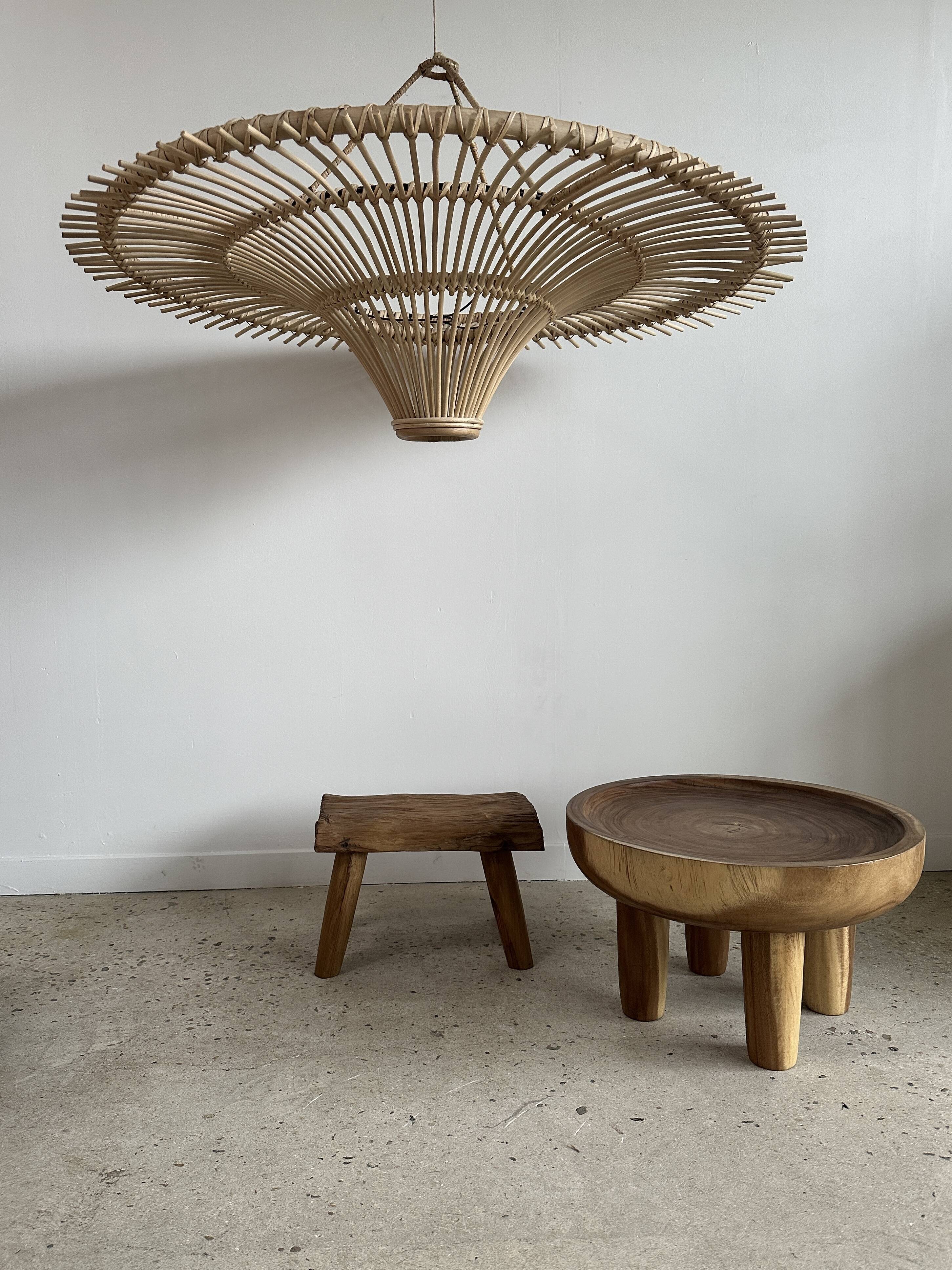 Suspension rattan saucer iron frame D:120 H:60