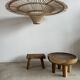 Suspension rattan saucer iron frame D:120 H:60