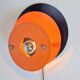 Mid-Century Metal Discus Wall Lamp attributed to Herda, 1960s