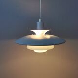 Classic Danish hanging lamp with multiple layers of shades by Lyskaer 1980s