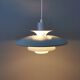 Lampe suspendue danoise classique avec plusieurs couches d'abat-jour par Lyskaer des années 1980.
