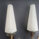 Pair of antique Art Deco wall sconces