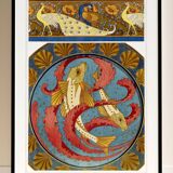 Poster “Peacocks and Fish”, after an Art Nouveau lithograph from 1897